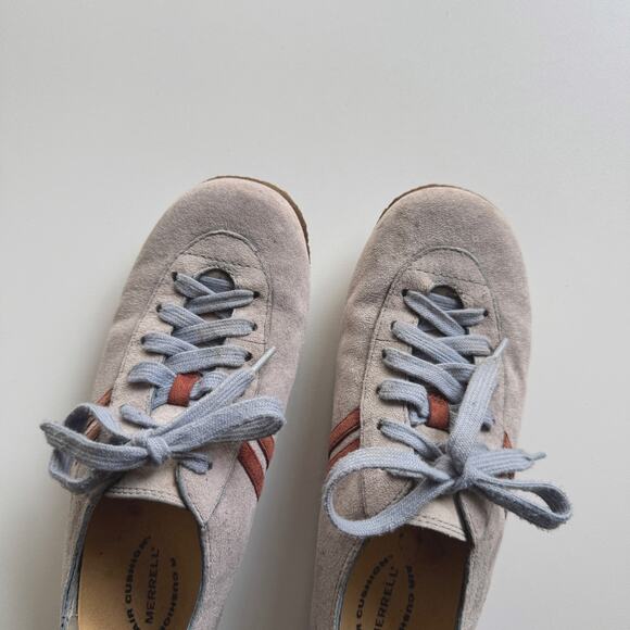 Merrell Air Cushion Duet Sport Denim Blue Suede Leather Sneaker Size 7 - Picture 2 of 8